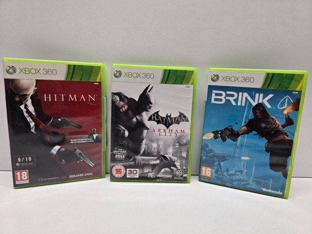 3db Xbox 360 jtek Batman Arkham City, Hitman Absolution, Brink