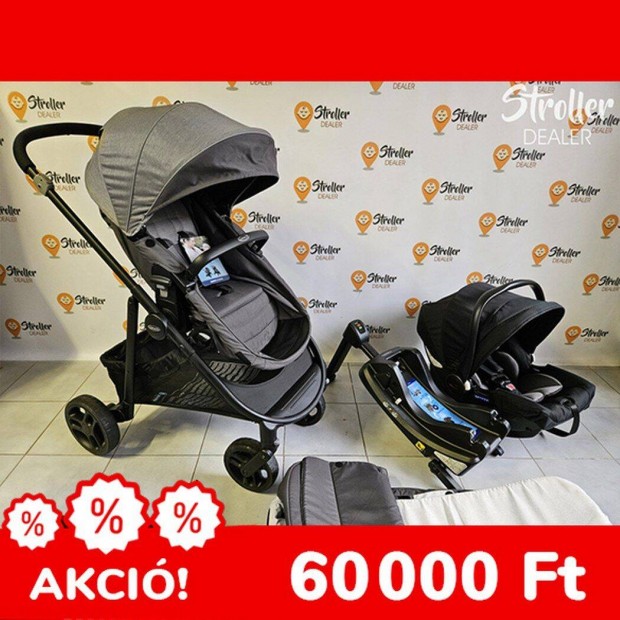 3in1 Graco Transform jszltt / sport babakocsi isofixes babalssel