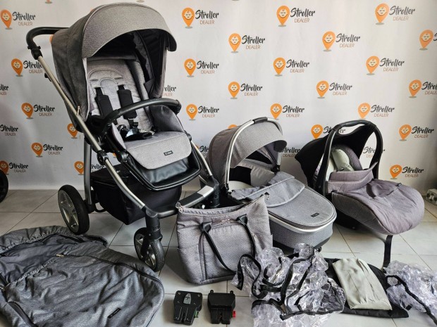 3in1 unisex elegáns Espiro Next Up babakocsi sok kiegészítővel