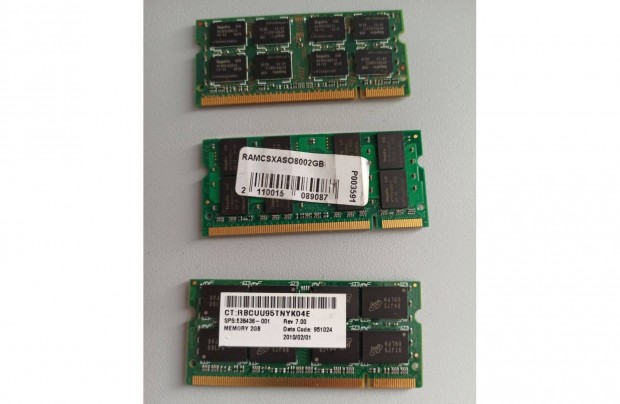 3x2GB Laptop RAM Modul (DDR2 800Mhz)