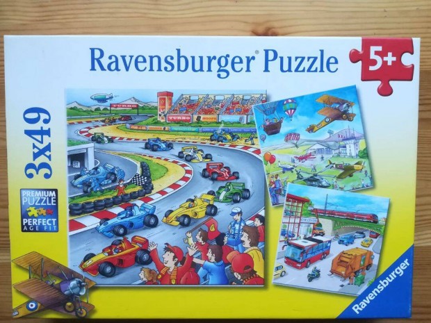 3x49 darabos Ravensburger puzzle 5 ves kortl