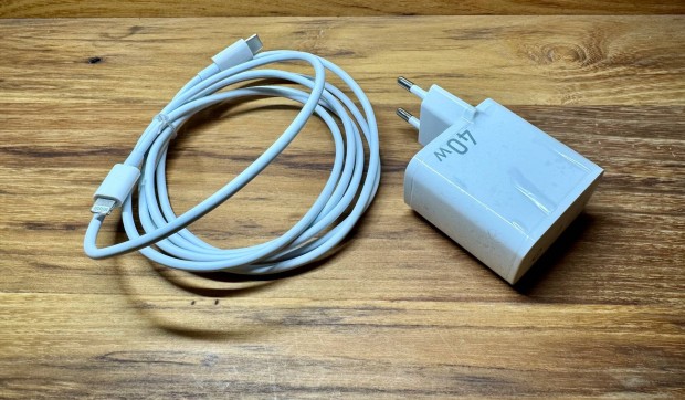 40W-os fali tlt + Lightning - USB-C kbel