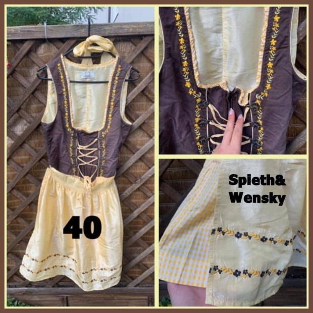 40-es barna-srga Dirndl ruha /Spieth&Wensky/