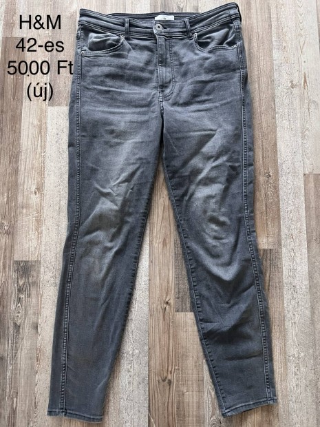 42-es H&M ni farmer Slim High Ankle Jeans