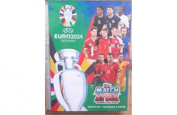 447 darab focis krtya Topps Euro 2024 teljes sorok + Update