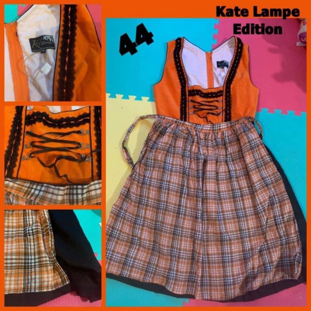 44-es Dirndl ruha narancssrga /Kate Lampe/