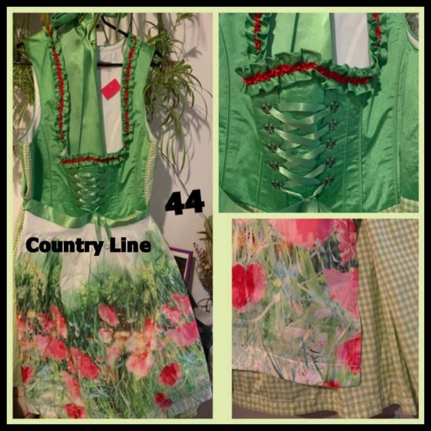 44-es zld Dirndl ruha /Country Line/