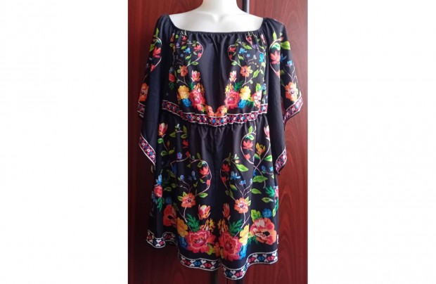 46-os/XL/,ni,fekete,gynyr,keleties,virgmintzatos Shein playsuit