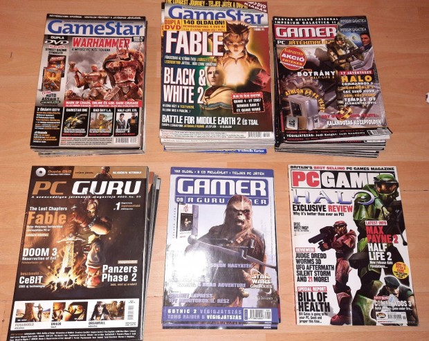 47db Gamestar, PC Guru, Gamer PC jtkmagazinok 2003-2007