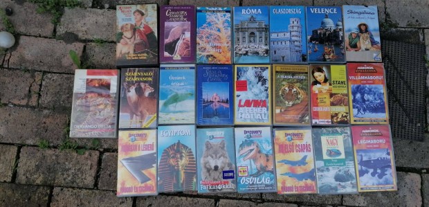 48 db eredeti műsoros vhs kazetta