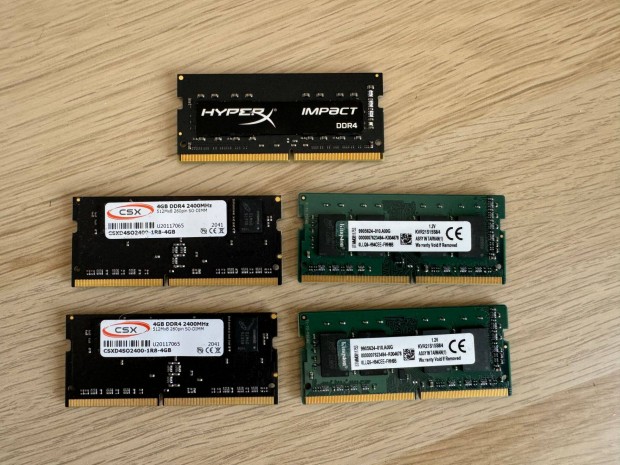 4GB DDR Sodimm RAM modulok eladk
