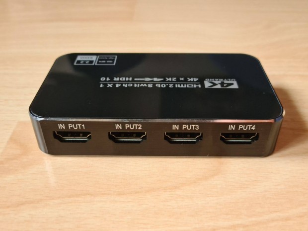 4K 60Hz HDMI 2.0 Switch HDR UHD 4x1 eloszt tvirnytval
