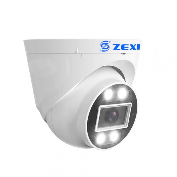 4MP IP PoE fix 3.6mm lencsvel beltri DOME biztonsgi kamera mikrofo