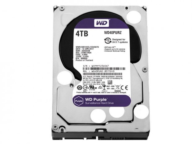 4TB WD40PURZ LILA 3.5" SATAIII 6Gb/S winchester