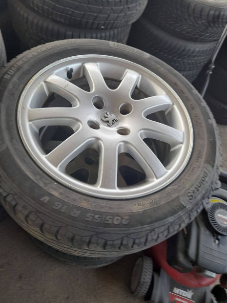 4X108 16 coll Peugeot gyári alufelnik 6,5J, ET28, 65,1mm eladó. Ar: 70