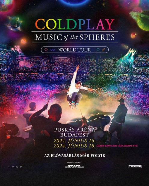 4 Coldplay jegy jnius 18. lhely PL1