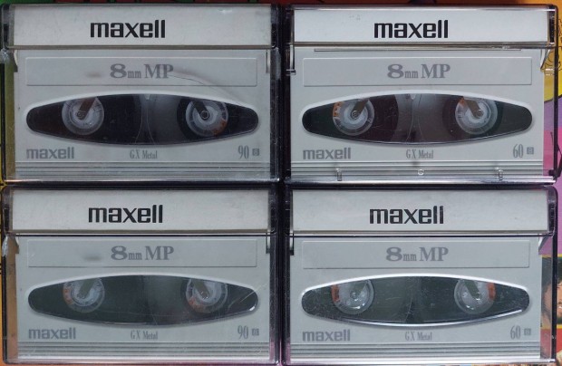 4-DB Maxell Hi8 8mm Gx Metal Videokamera Kazetta Maxell Vide Kazetta