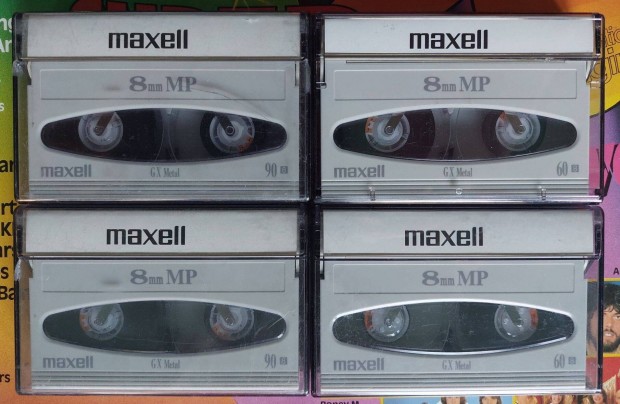 4-DB Maxell Hi8 8mm Gx Metal Videokamera Kazetta Maxell Vide Kazetta