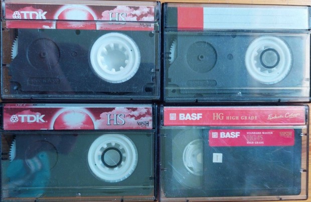 4-DB TDK HS BASF HG VHSC VHS C Videokamera Kazetta Videó Kazetta