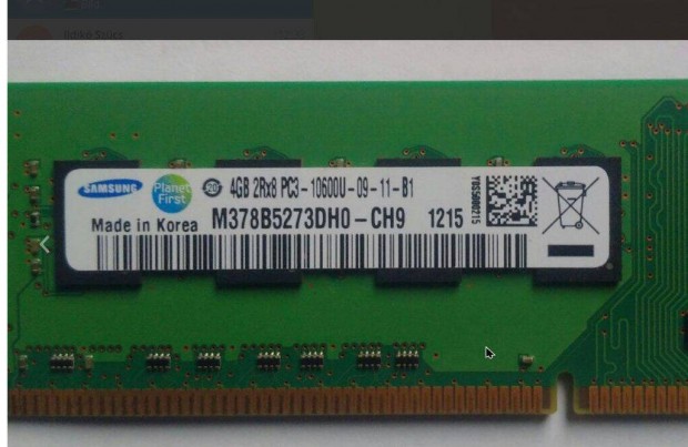 4 GB DDR3 1333Mhz Samsung