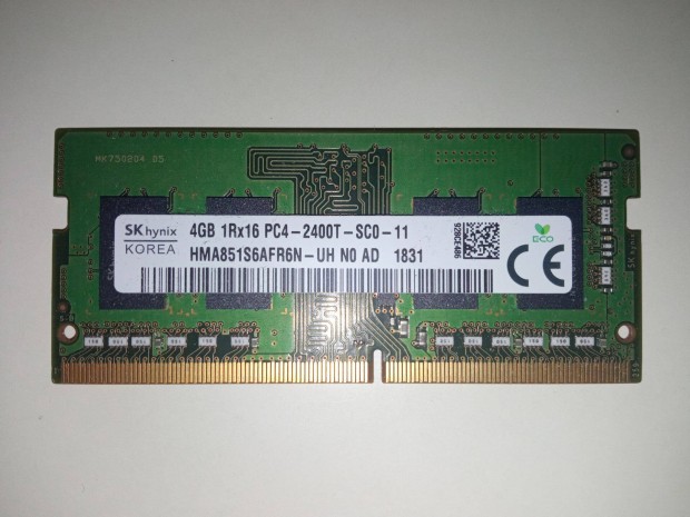 4 GB DDR4 laptop memrai, 2400 MHz