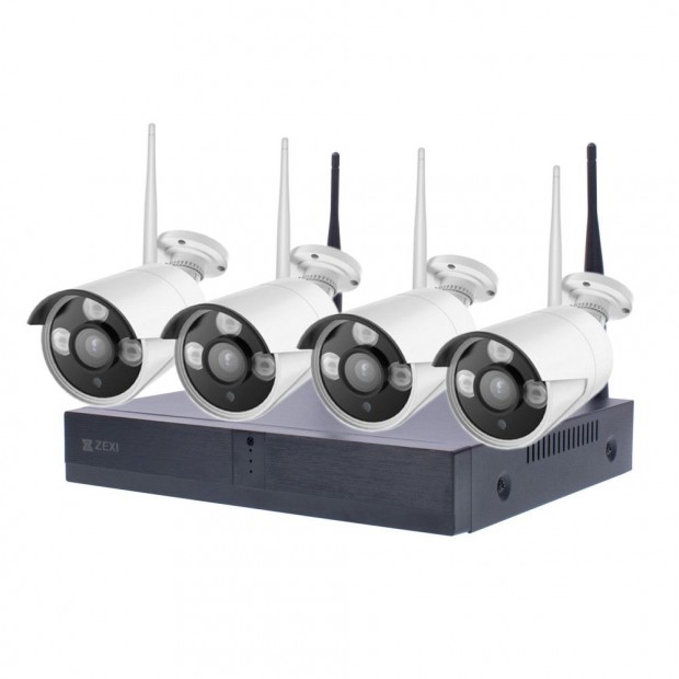 4 KAMERS RENDSZER WIFI-s,  3.0 MP, AI, H.265X,