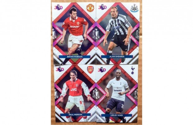 4 Legend focis krtya, teljes szett, Panini Premier League 2023