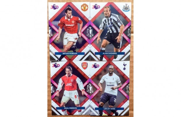 4 Legend focis krtya, teljes szett, Panini Premier League 2023