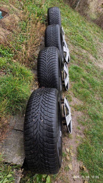 4 Nokian tli gumi 195/65 R15 DOT3920 Opel 5x110 lemezfelni tligumi