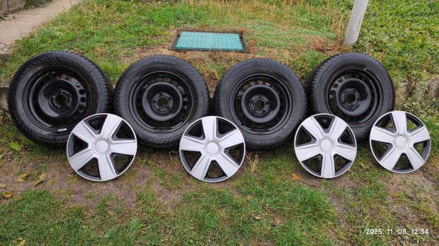 4 Nokian tli gumi 195/65 R15 DOT3920 Opel 5x110 lemezfelni tligumi