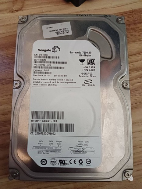 4.Seagate Barracuda Retro 149GB HDD merevlemez elad