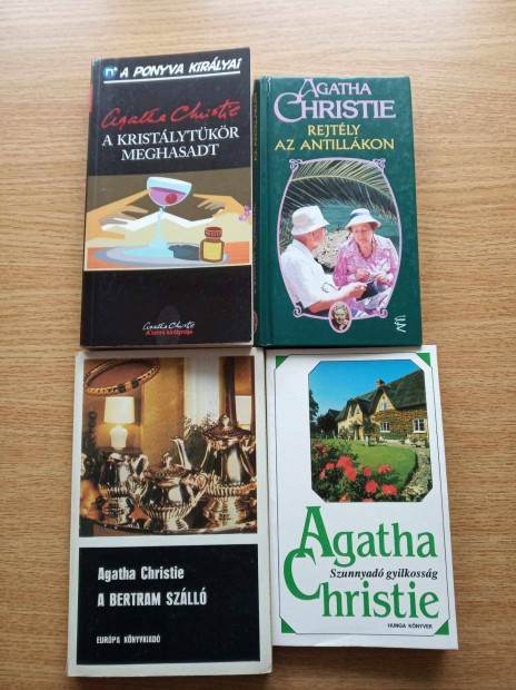 4 darab Agatha Christie knyv elad!