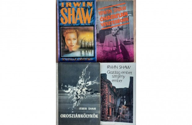 4 darab Irwin Shaw knyv elad