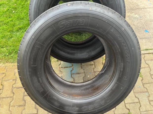 4 darab Sava 385/55 R22.5 160K Cargo 4 kamion gumi elad
