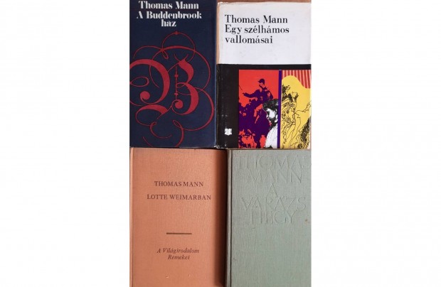 4 darab Thomas Mann knyv elad