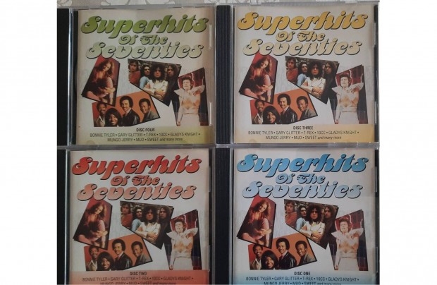 4 darabos, Superhits of the seventies CD szett elad
