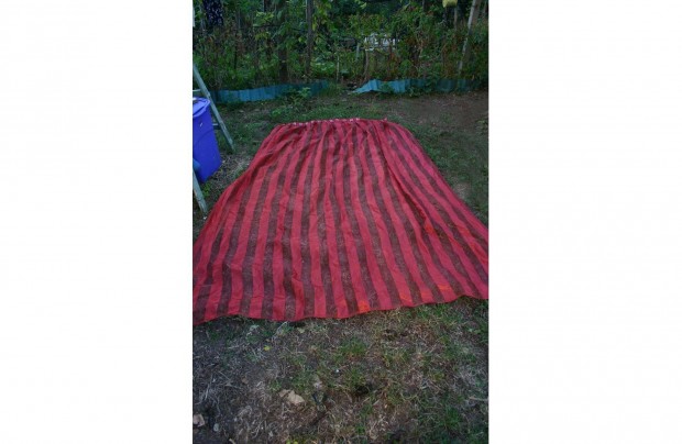 4 db 170x220 cm, gynyr, piros, magban cskos voile fggny,Pcsett