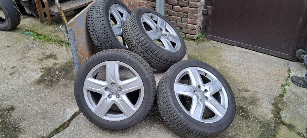 4 db Audi alu felni Continental Wintercontact tli gumival 245/45 R18