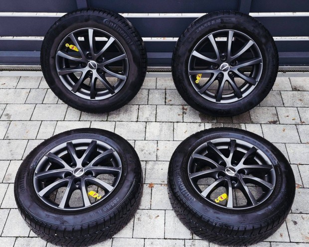 4 db Borbet 7Jx16 col, 5*112, ET50 alufelni, téli gumival 205/60R16