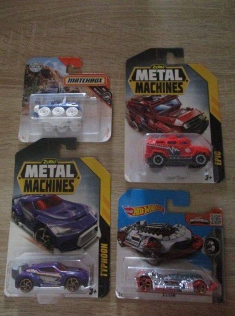 4 db aut egytt hot wheels matchbox zuru metal