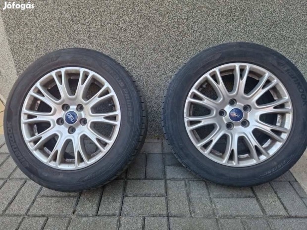 4 db gy�ri Ford felni, rajta Hankook 215/55/16-os ny�ri gumikkal