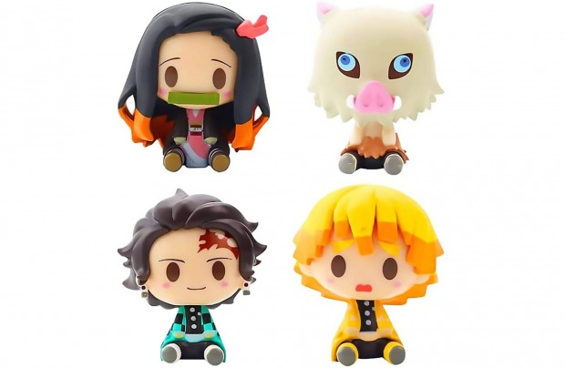 4 db-os Demon Slayer jelleg� figura szett