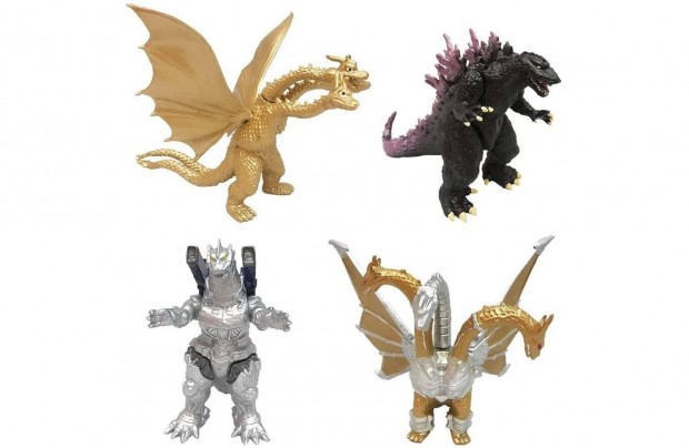 4 db-os Godzilla titnok figura szett