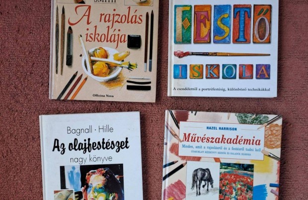 4 db rajz ,fest oktat knyv