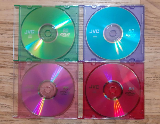 4 db sznes JVC 80min Audio CD-R