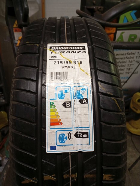 4 db j Bridgestone Turanza T005 215/55 R16 97W XL nyrigumi