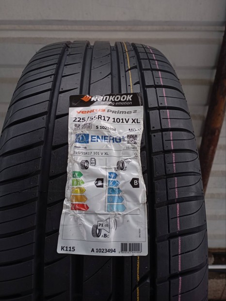 4 db �j Hankook Ventus Prime2 MO-V 225/55 R17 101V XL ny�rigumi