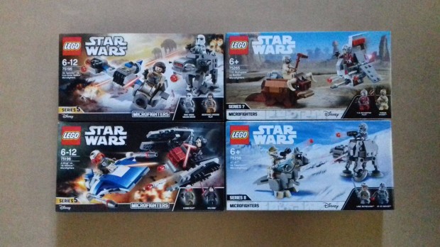 4 db j Microfighter Star Wars LEGO 75195 + 75196 + 75265 + 75298 Fox