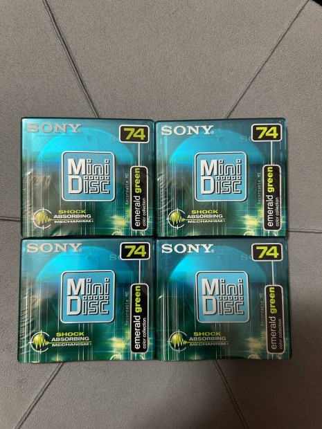 4 db j bontatlan Sony 74 perces MD Minidisc lemez