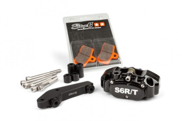 4-dugattys fknyereg adapterrel Brembo Stage6 R/T Fekete